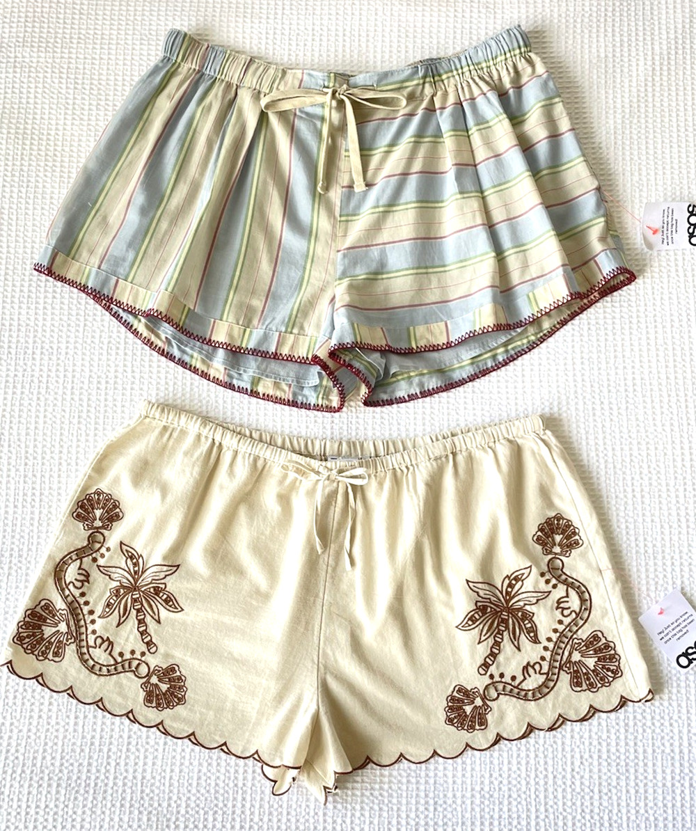 NWT ASOS Design Curve Shorts Size 16 Sasha Beach Angie Palm Tropical Resort New